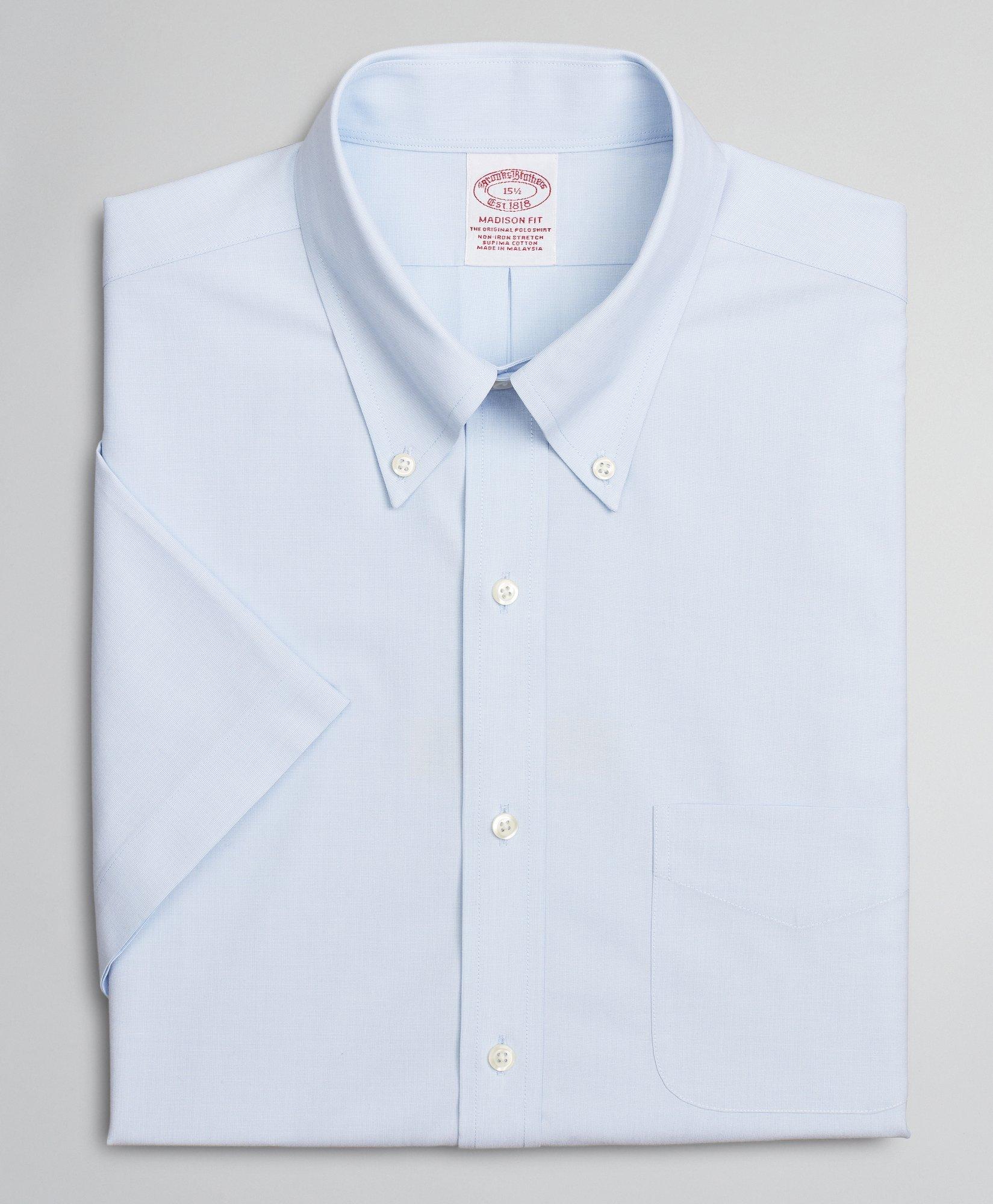 BKT20 Slim Dress Shirt in End-On-End - Light Blue