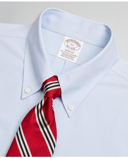 Stretch Soho Extra-Slim-Fit Dress Shirt, Non-Iron Poplin End-on-End Short-Sleeve, image 2