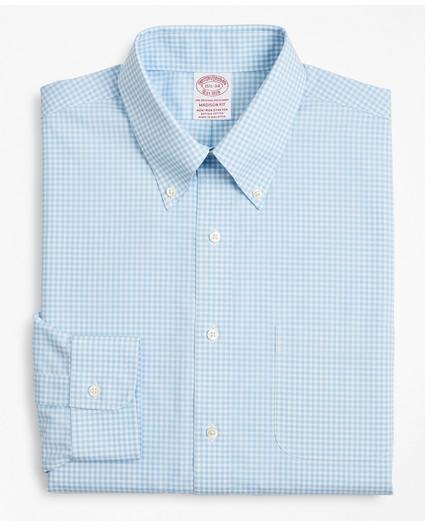 Stretch Madison Relaxed-Fit Dress Shirt, Non-Iron Poplin Button-Down Collar Gingham, image 4
