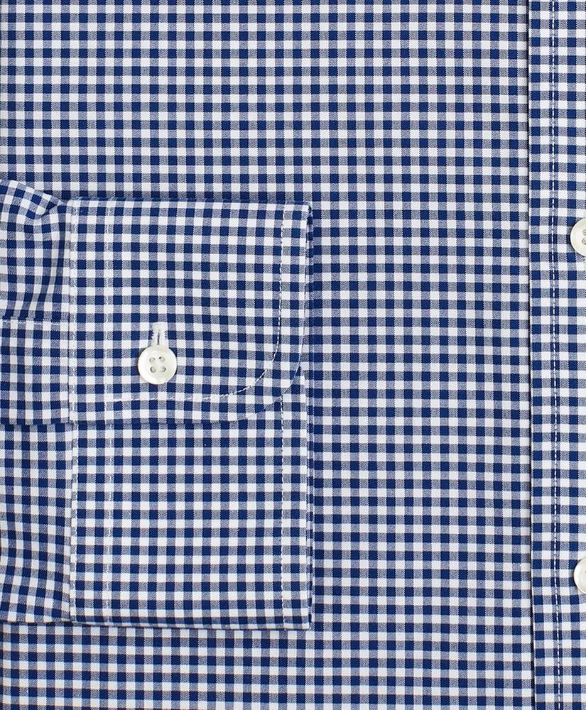 Stretch Madison Relaxed-Fit Dress Shirt, Non-Iron Poplin Button-Down Collar Gingham, image 3