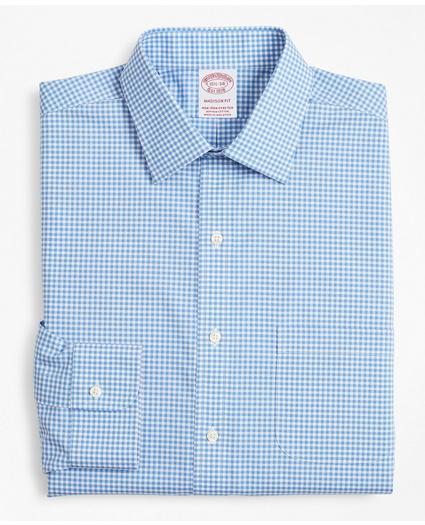 Stretch Madison Relaxed-Fit Dress Shirt, Non-Iron Poplin Ainsley Collar Gingham, image 4