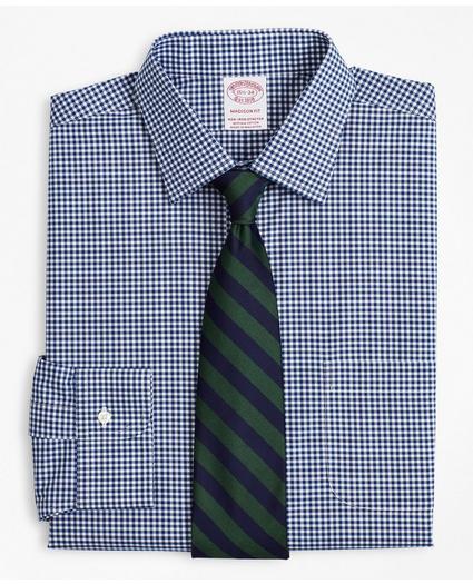 Stretch Madison Relaxed-Fit Dress Shirt, Non-Iron Poplin Ainsley Collar Gingham, image 1