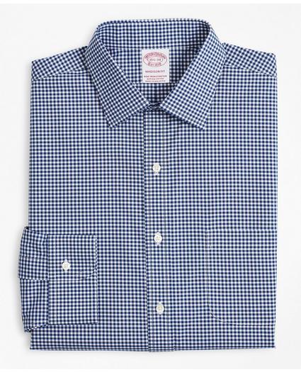 Stretch Madison Relaxed-Fit Dress Shirt, Non-Iron Poplin Ainsley Collar Gingham, image 4