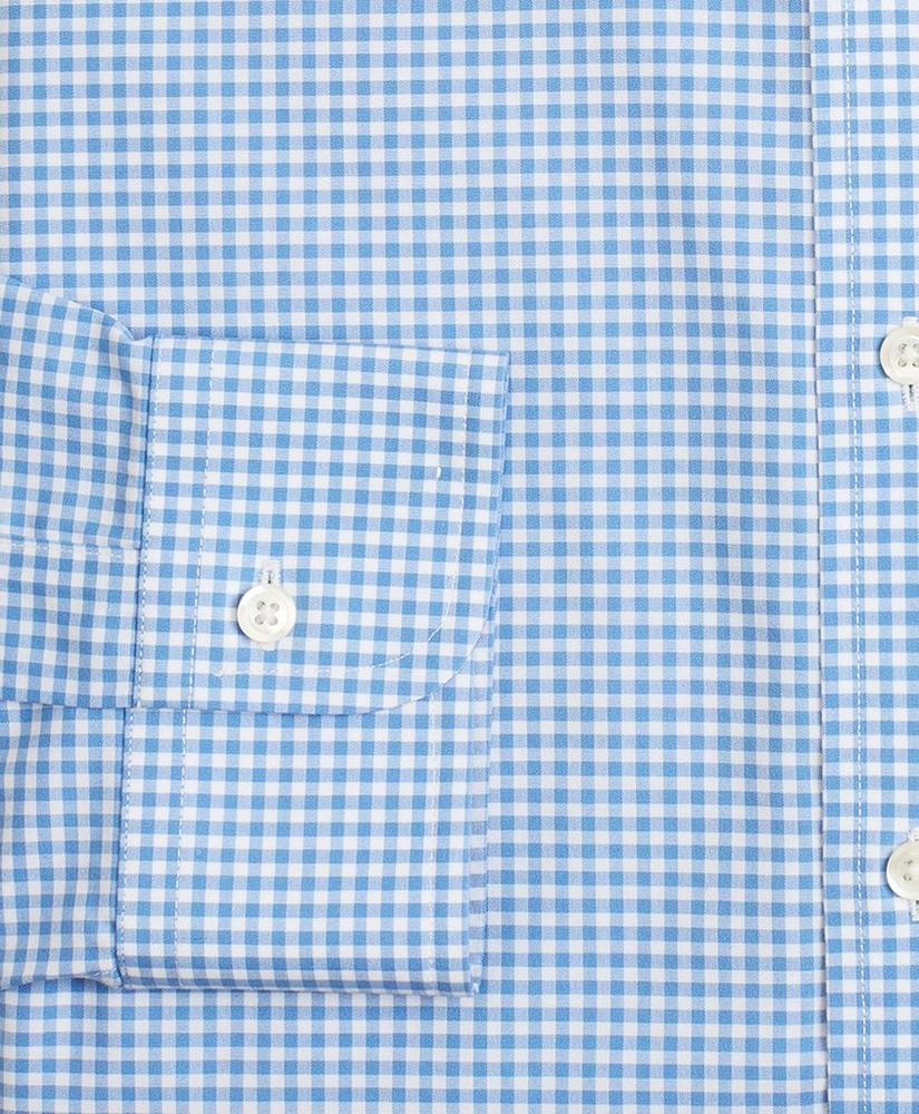 Stretch Madison Relaxed-Fit Dress Shirt, Non-Iron Poplin English Collar Gingham, image 3