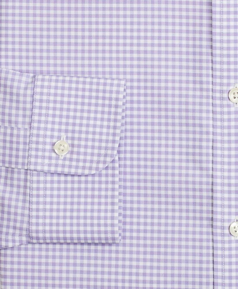 Stretch Madison Relaxed-Fit Dress Shirt, Non-Iron Poplin English Collar Gingham, image 3
