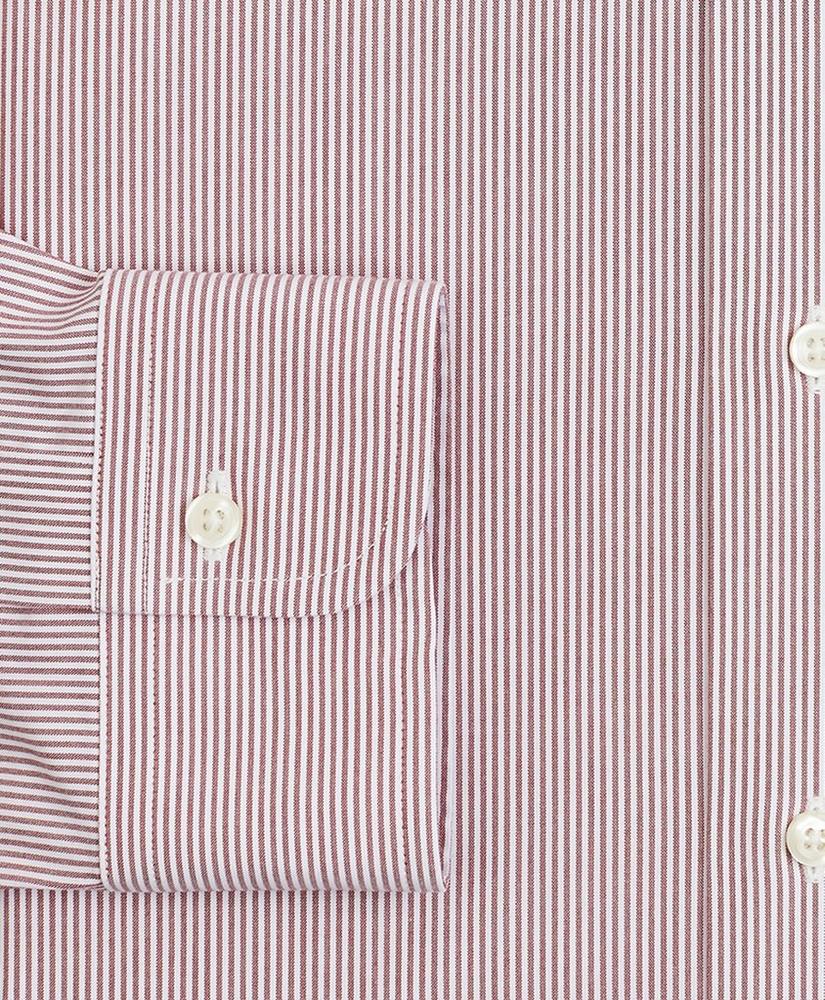 Stretch Madison Relaxed-Fit Dress Shirt, Non-Iron Poplin Ainsley Collar Fine Stripe, image 3