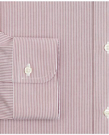 Stretch Madison Relaxed-Fit Dress Shirt, Non-Iron Poplin Ainsley Collar Fine Stripe, image 3