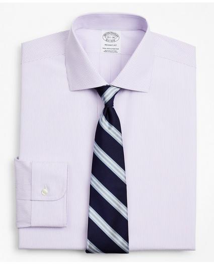Stretch Regent Regular-Fit  Dress Shirt, Non-Iron Poplin English Collar Fine Stripe, image 1