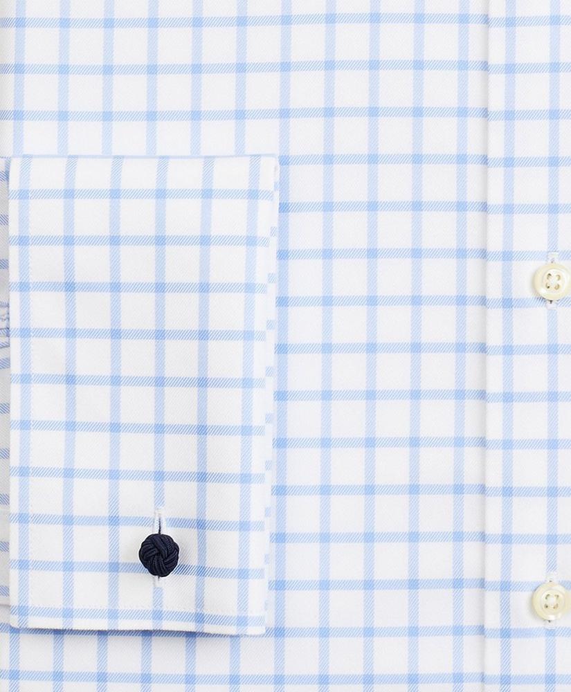 Stretch Madison Relaxed-Fit Dress Shirt, Non-Iron Twill Ainsley Collar French Cuff  Grid Check, image 3