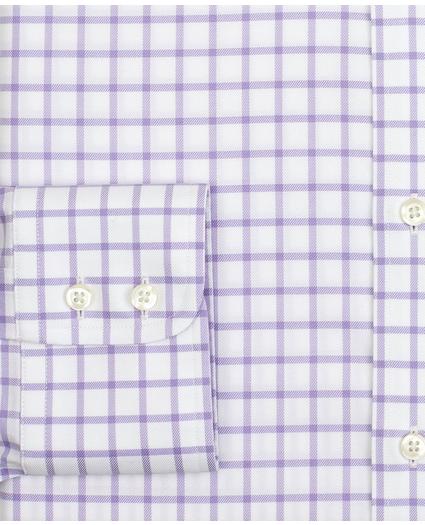 Stretch Regent Regular-Fit Dress Shirt, Non-Iron Twill Button-Down Collar Grid Check, image 3