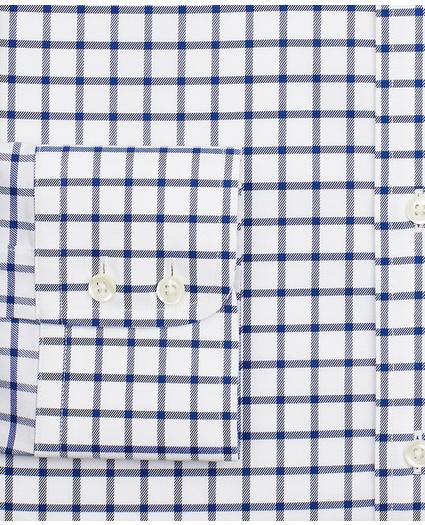 Stretch Regent Regular-Fit Dress Shirt, Non-Iron Twill Button-Down Collar Grid Check, image 3