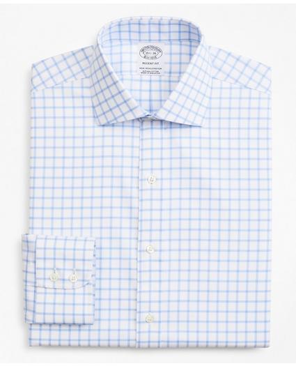 Stretch Regent Regular-Fit Dress Shirt, Non-Iron Twill English Collar Grid Check, image 4