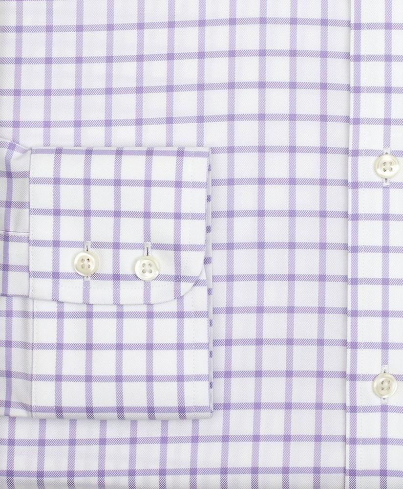 Stretch Soho Extra-Slim-Fit Dress Shirt, Non-Iron Twill Ainsley Collar Grid Check, image 3