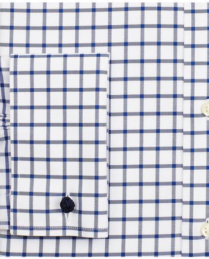 Stretch Soho Extra-Slim-Fit Dress Shirt, Non-Iron Twill Ainsley Collar French Cuff Grid Check, image 3