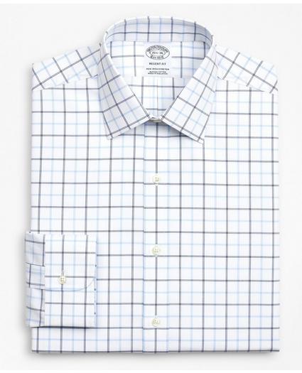 Stretch Regent Regular-Fit Dress Shirt, Non-Iron Poplin Ainsley Collar Double-Grid Check, image 4