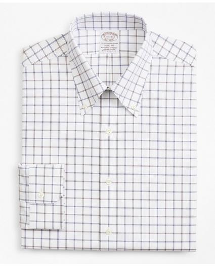Stretch Soho Extra-Slim-Fit Dress Shirt, Non-Iron Poplin Button-Down Collar Double-Grid Check, image 4