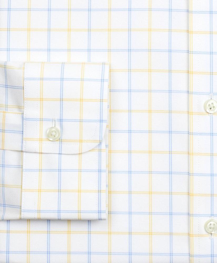 Stretch Soho Extra-Slim-Fit Dress Shirt, Non-Iron Poplin Button-Down Collar Double-Grid Check, image 3