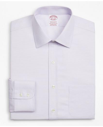 Stretch Madison Relaxed-Fit Dress Shirt, Non-Iron Twill Ainsley Collar Micro-Check, image 4