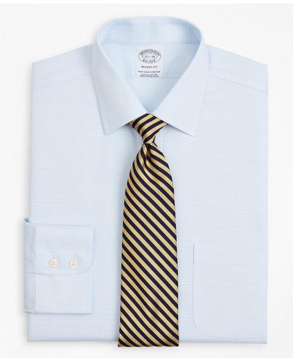 Stretch Regent Regular-Fit Dress Shirt, Non-Iron Twill Ainsley Collar Micro-Check, image 1