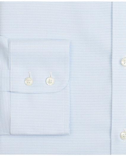 Stretch Regent Regular-Fit Dress Shirt, Non-Iron Twill English Collar Micro-Check, image 3