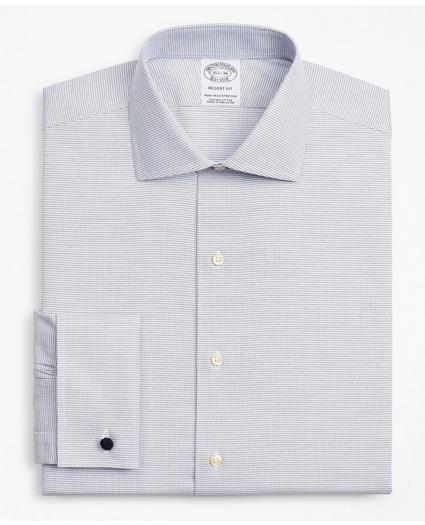 Stretch Regent Regular-Fit Dress Shirt, Non-Iron Twill English Collar French Cuff Micro-Check, image 4