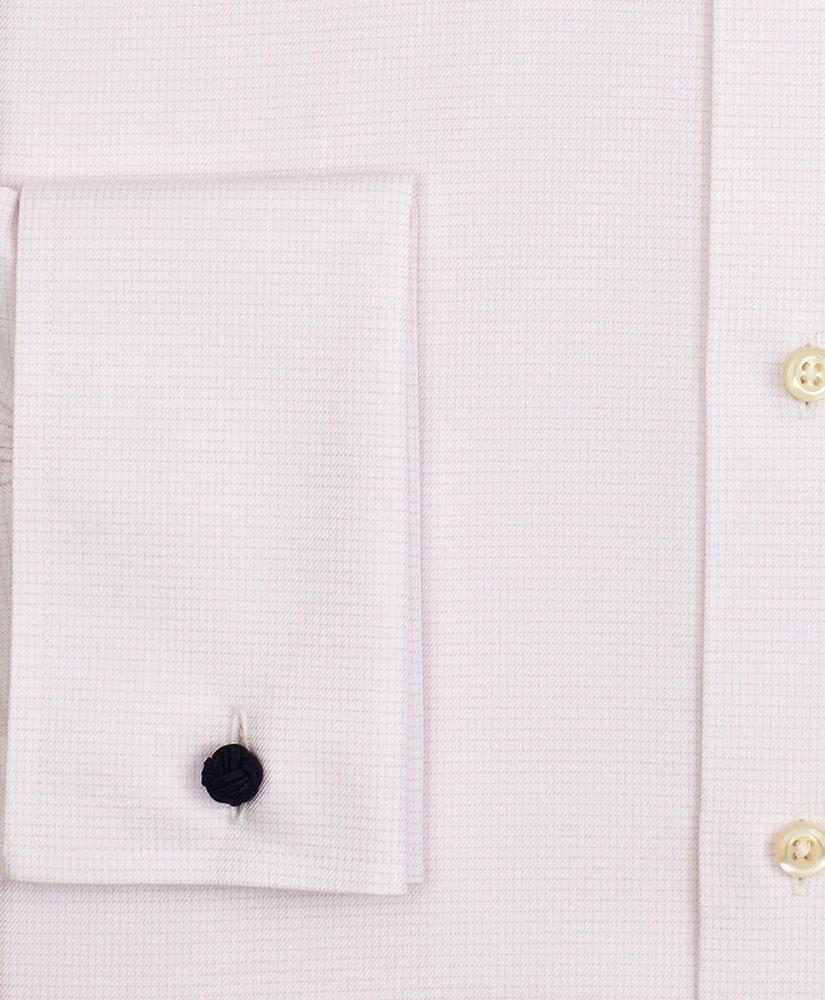 Stretch Regent Regular-Fit Dress Shirt, Non-Iron Twill English Collar French Cuff Micro-Check, image 3