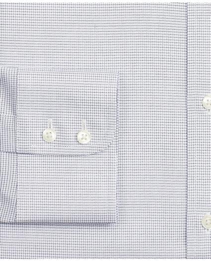 Stretch Milano Slim-Fit Dress Shirt, Non-Iron Twill Ainsley Collar Micro-Check, image 3