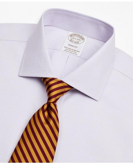 Stretch Soho Extra-Slim-Fit Dress Shirt, Non-Iron Twill English Collar Micro-Check, image 2