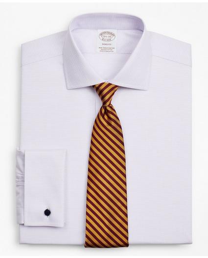 Stretch Soho Extra-Slim-Fit Dress Shirt, Non-Iron Twill English Collar French Cuff Micro-Check, image 1