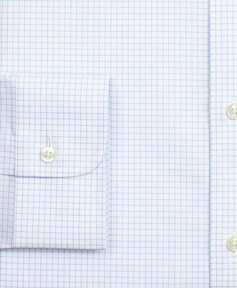 Stretch Regent Regular-Fit Dress Shirt, Non-Iron Poplin Ainsley Collar Small Grid Check, image 3