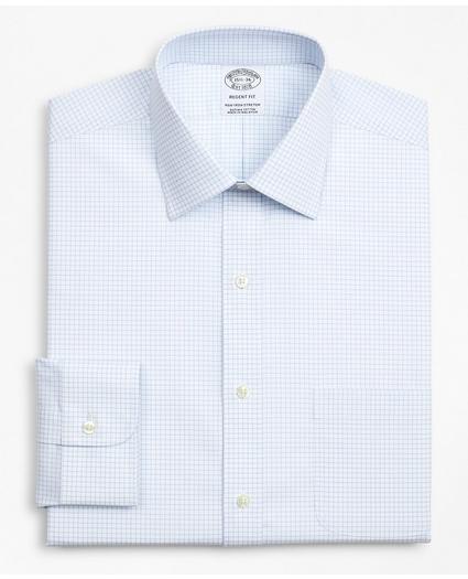 Stretch Regent Regular-Fit Dress Shirt, Non-Iron Poplin Ainsley Collar Small Grid Check, image 4