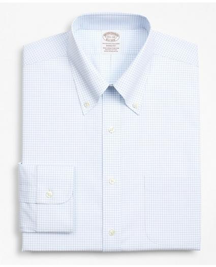 Stretch Soho Extra-Slim-Fit Dress Shirt, Non-Iron Poplin Button-Down Collar Small Grid Check, image 4