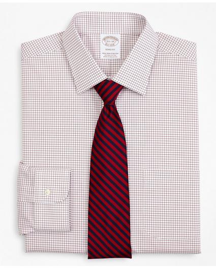 Stretch Soho Extra-Slim-Fit Dress Shirt, Non-Iron Poplin Ainsley Collar Small Grid Check, image 1
