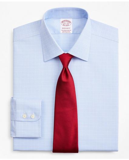 Stretch Madison Relaxed-Fit Dress Shirt, Non-Iron Royal Oxford Ainsley Collar Glen Plaid, image 1