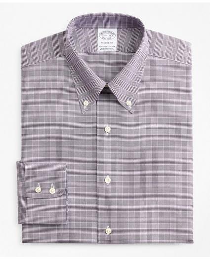 Stretch Regent Regular-Fit Dress Shirt, Non-Iron Royal Oxford Button-Down Collar Glen Plaid, image 4