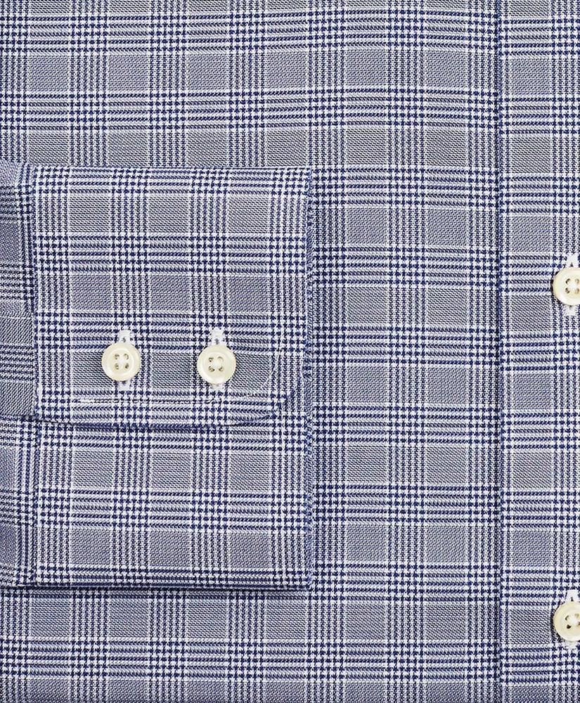 Stretch Regent Regular-Fit Dress Shirt, Non-Iron Royal Oxford Ainsley Collar Glen Plaid, image 3