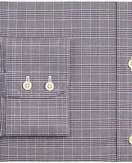 Stretch Milano Slim-Fit Dress Shirt, Non-Iron Royal Oxford Ainsley Collar Glen Plaid, image 3