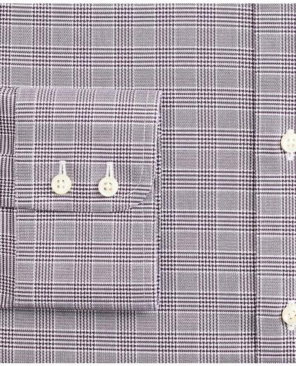 Stretch Soho Extra-Slim-Fit Dress Shirt, Non-Iron Royal Oxford English Collar Glen Plaid, image 3