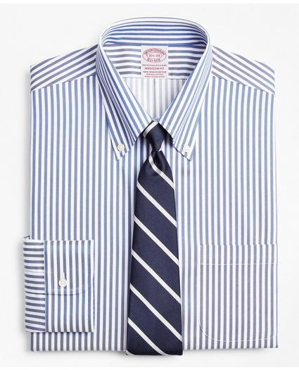 Stretch Madison Relaxed-Fit Dress Shirt, Non-Iron Twill Button-Down Collar Bold Stripe, image 1
