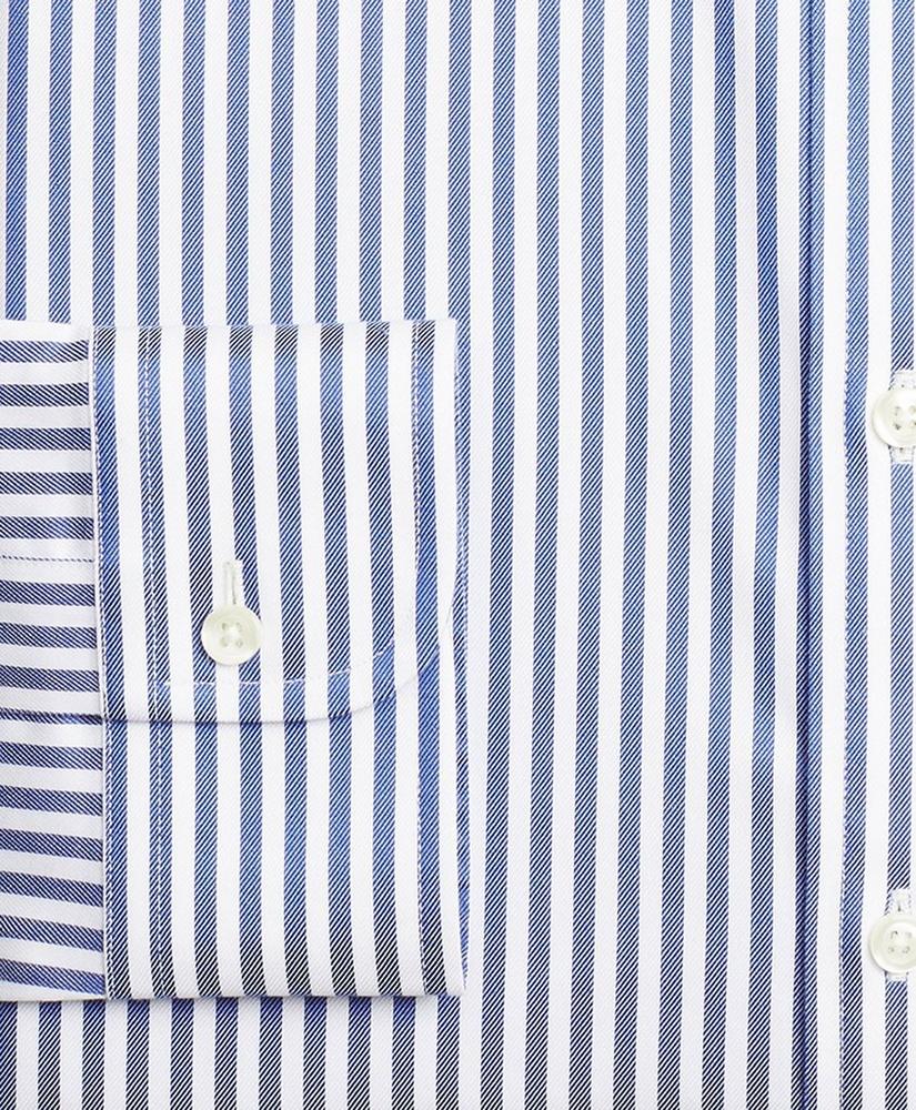 Stretch Madison Relaxed-Fit Dress Shirt, Non-Iron Twill Button-Down Collar Bold Stripe, image 3