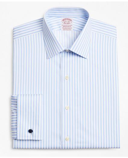 Stretch Madison Relaxed-Fit Dress Shirt, Non-Iron Twill Ainsley Collar French Cuff  Bold Stripe, image 4