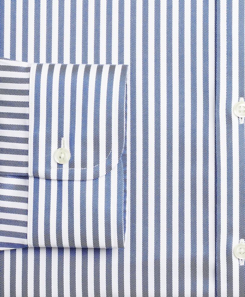 Stretch Regent Regular-Fit Dress Shirt, Non-Iron Twill English Collar Bold Stripe, image 3