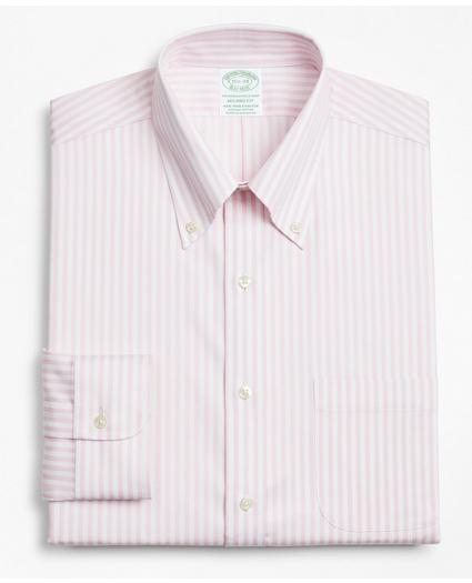 Stretch Milano Slim-Fit Dress Shirt, Non-Iron Twill Button-Down Collar Bold Stripe, image 4