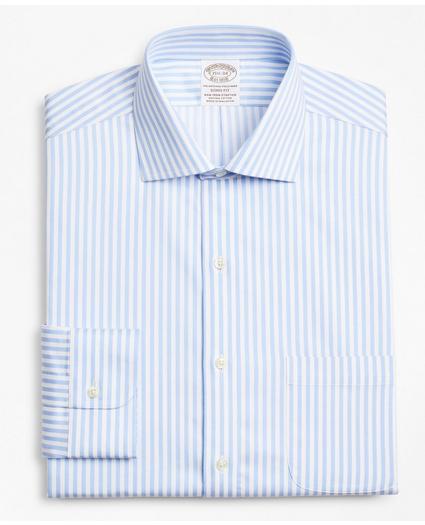 Stretch Soho Extra-Slim-Fit Dress Shirt, Non-Iron Twill English Collar Bold Stripe, image 4