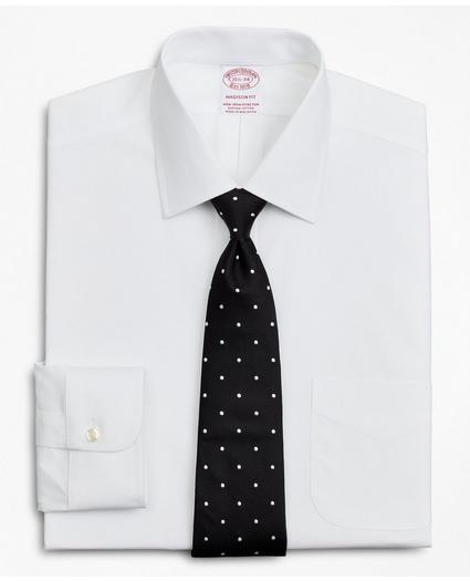 Stretch Madison Relaxed-Fit Dress Shirt, Non-Iron Poplin Ainsley Collar, image 1