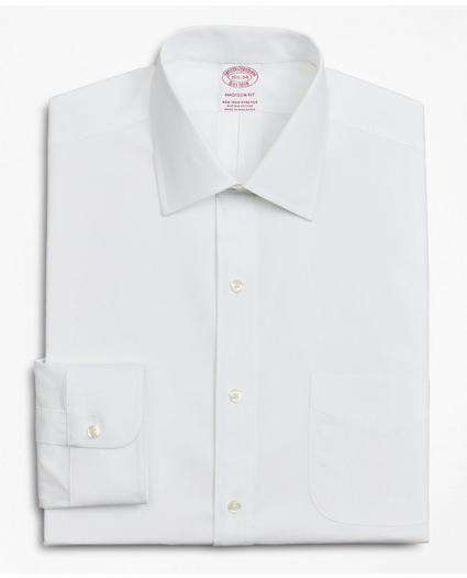 Stretch Madison Relaxed-Fit Dress Shirt, Non-Iron Poplin Ainsley Collar, image 4