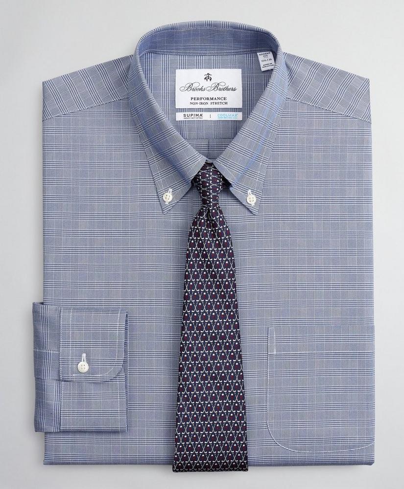 Regent Regular-Fit Dress Shirt, Performance Non-Iron with COOLMAX®, Button-Down Collar Twill Check, image 1