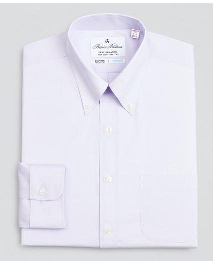 Madison Relaxed-Fit Dress Shirt, Performance Non-Iron with COOLMAX®, Button-Down Collar Twill Check, image 4