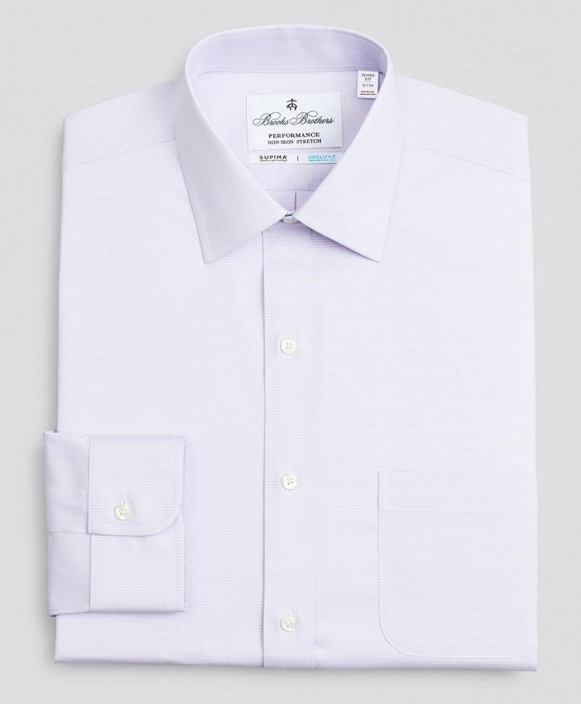 Soho Extra-Slim Fit Dress Shirt, Performance Non-Iron with COOLMAX®, Ainsley Collar Twill Check, image 4