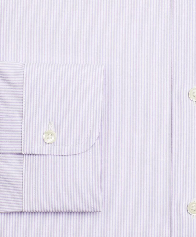 Stretch Madison Relaxed-Fit Dress Shirt, Non-Iron Poplin Button-Down Collar Fine Stripe, image 3